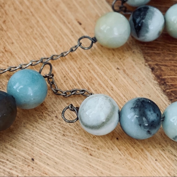 Artisan Natural Stone Beads and Sterling Silver Pendant Necklace - Picture 11 of 17